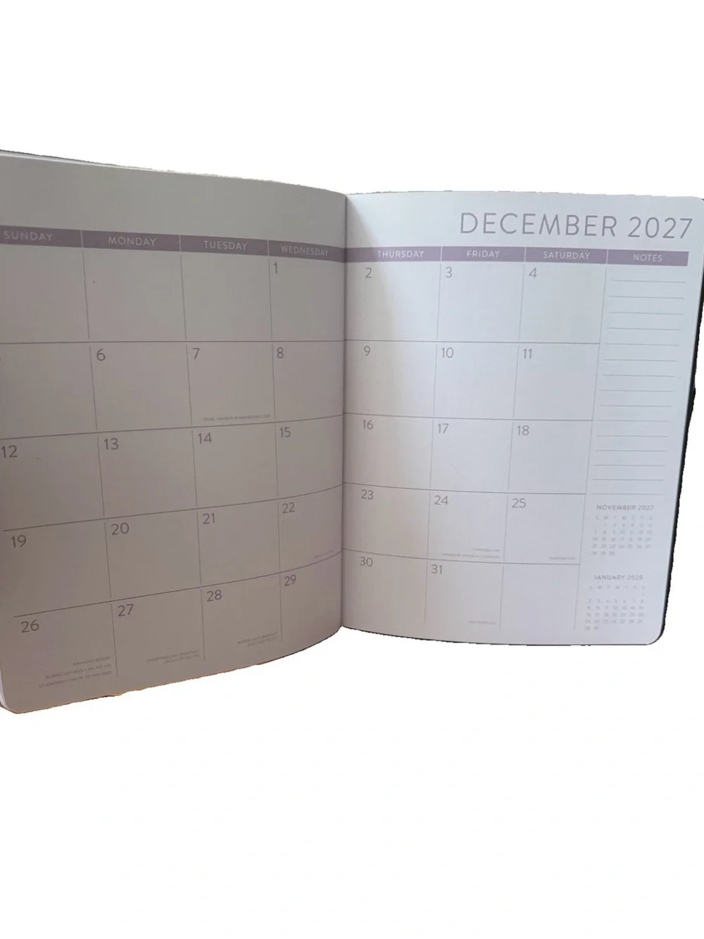 2026-2027 Monthly Planner 17 month Planner Orange Circle Studio Black & White